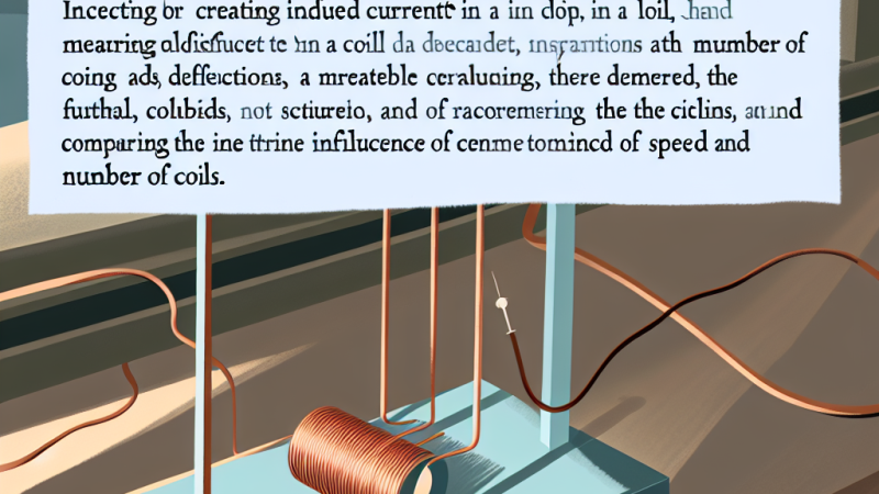 8. ročník: Laboratórne cvičenie – overenie indukovaného prúdu v cievke