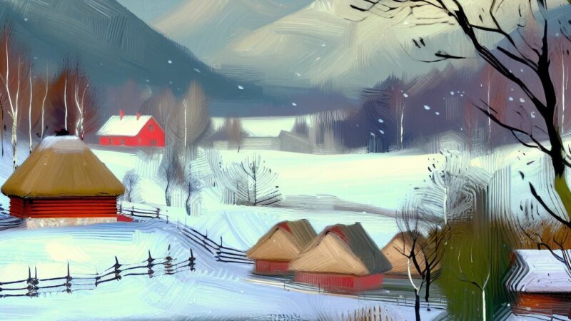 Emotívny a poetický opis zimy v slovenskom kontexte