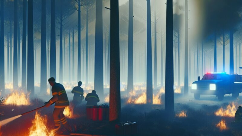 Príbeh o hasičoch: zásah pri požiari v borovicovom lese
