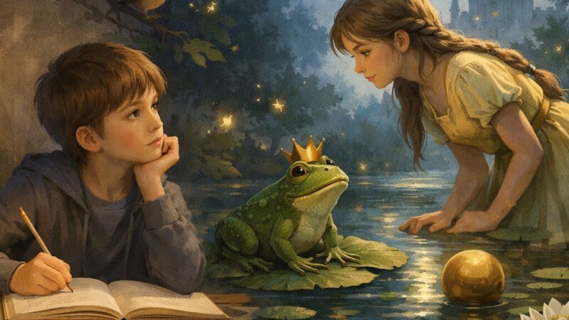Rozprávanie o Žabom princovi: Kreatívny príbeh pre žiakov