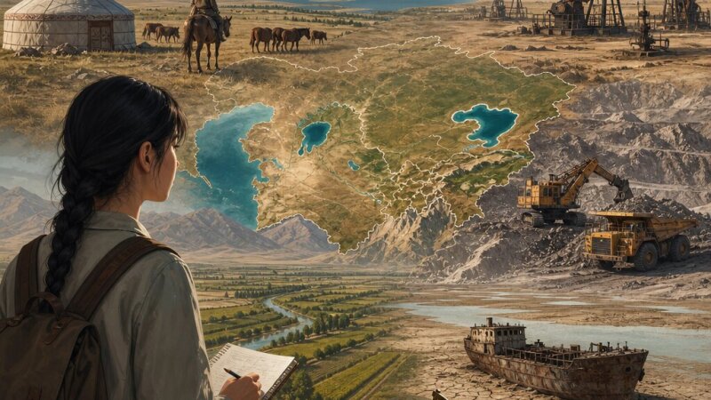 Stredná Ázia: geografia, bohatstvo a ekologické problémy