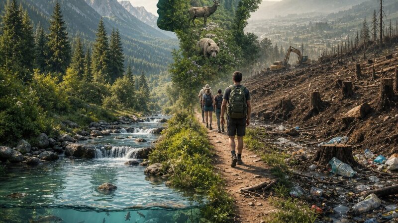 Vplyv turizmu na prírodu a životné prostredie