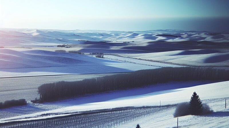 Zima na vidieku: umelecký opis ticha a bielych polí